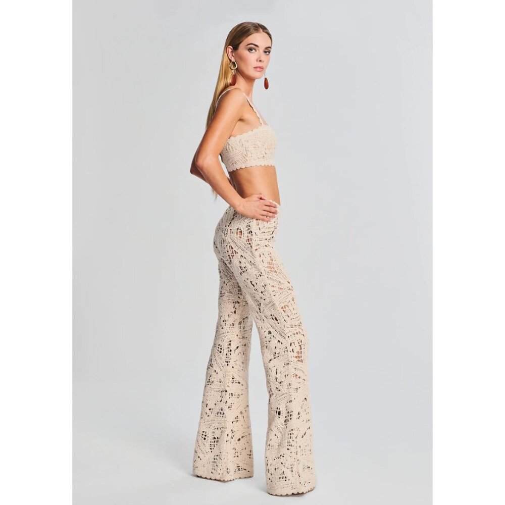 Hemant & Nandita Goa Crochet Flare Pant - Picture 3 of 9